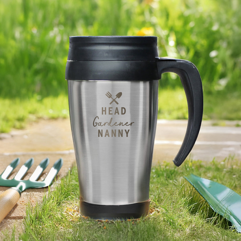 Personalised Head Gardener Travel Mug | Gift for Him