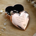 Personalised Rose Gold Heart Trinket Box | Trinket, Jewellery & Keepsake Boxes | Inspired Creative Gifts