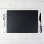 Personalised Engraved Slate Placemat | Kitchen, Baking & Dining Gifts