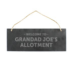 Personalised Welcome To... Hanging Slate Plaque | Hanging Decorations & Signs | Inspired Creative Gifts