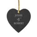 Personalised Couples Slate Heart Decoration | Hanging Decorations & Signs | Inspired Creative Gifts