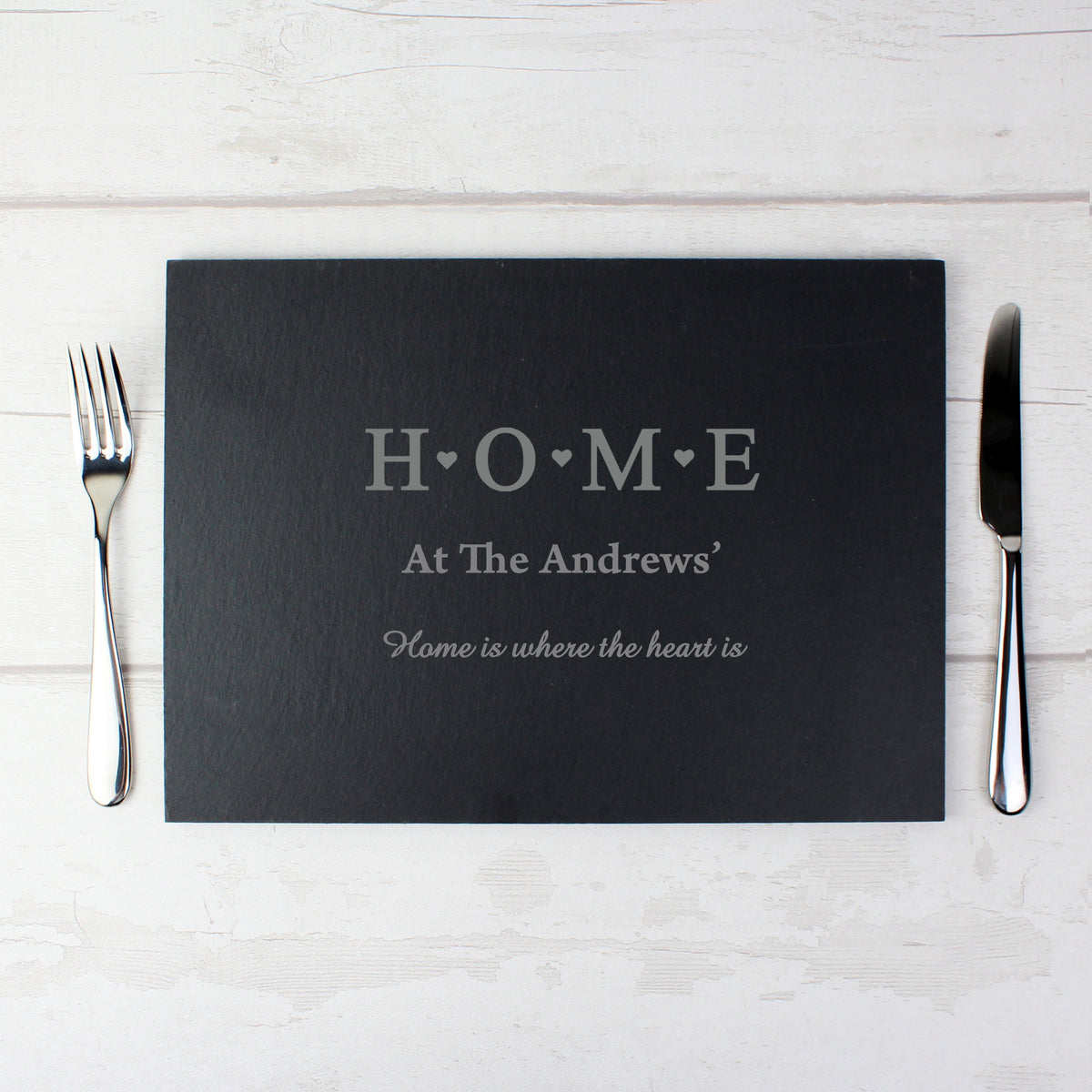 Personalised HOME Slate Rectangle Placemat | Kitchen, Baking & Dining Gifts | Inspired Creative Gifts