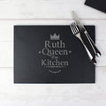 Personalised Queen of the Kitchen Slate Placemat | Kitchen, Baking & Dining Gifts | Christmas Gift