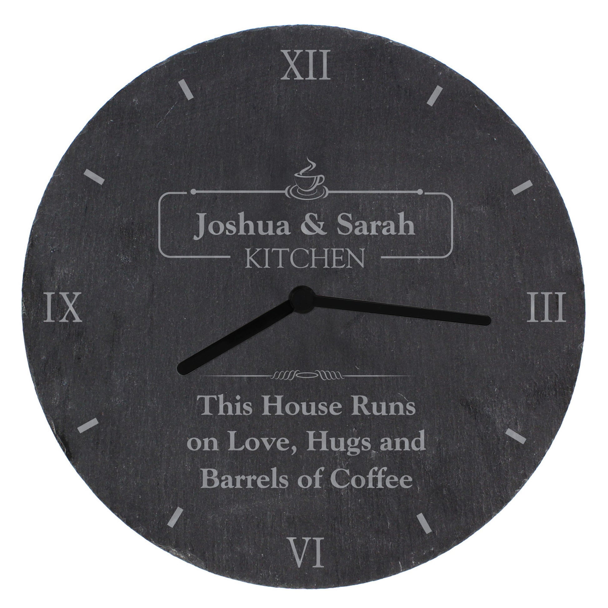 Personalised Kitchen Slate Clock - Clocks & Watches - Inspired Creative Gifts