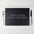 Personalised Classic Slate Rectangle Placemat | Kitchen, Baking & Dining Gifts | Inspired Creative Gifts
