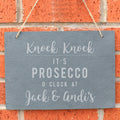 Personalised Prosecco O'Clock Large Hanging Slate Sign | Mother's Day Gift