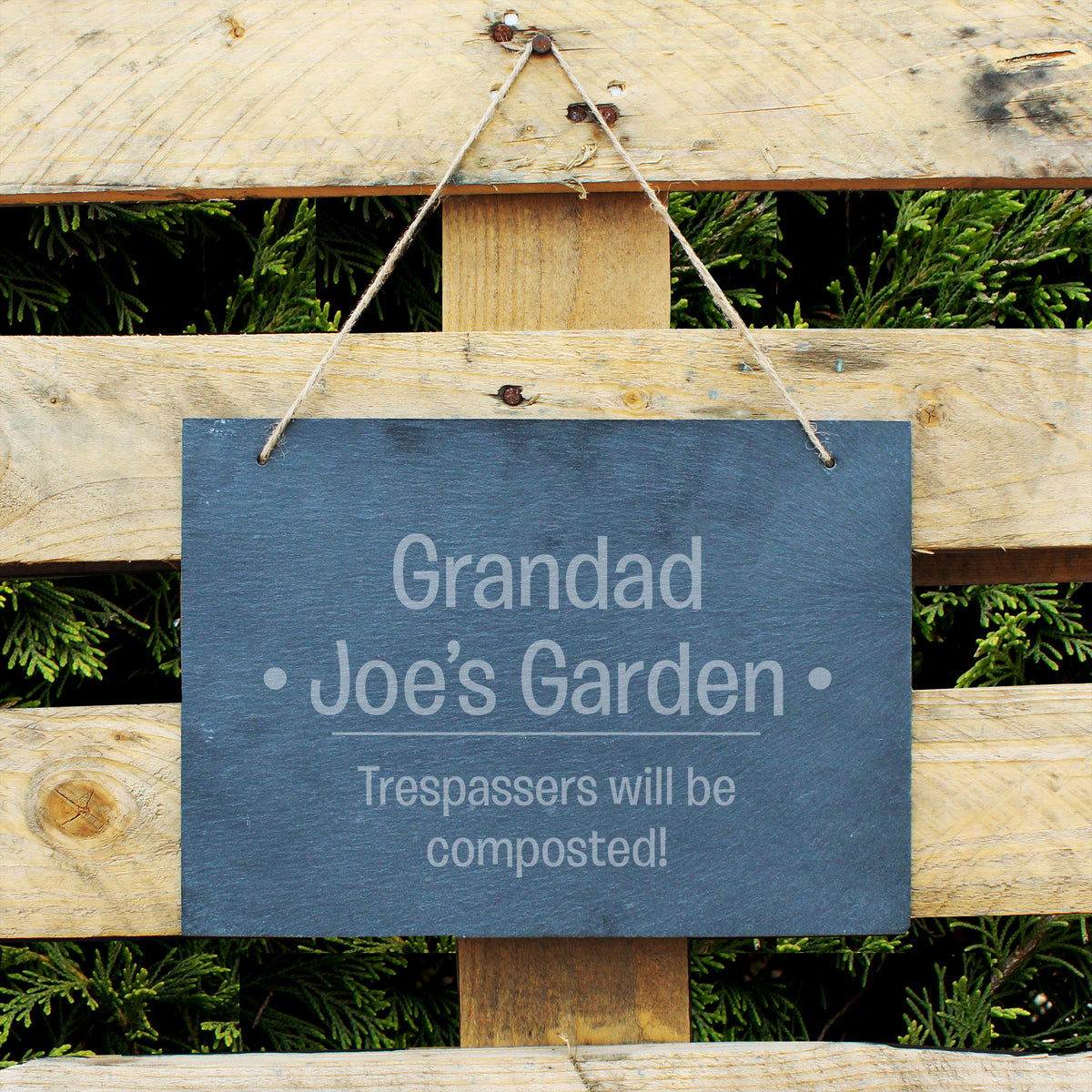 Personalised Large Hanging Slate Sign | Mother's Day Gift