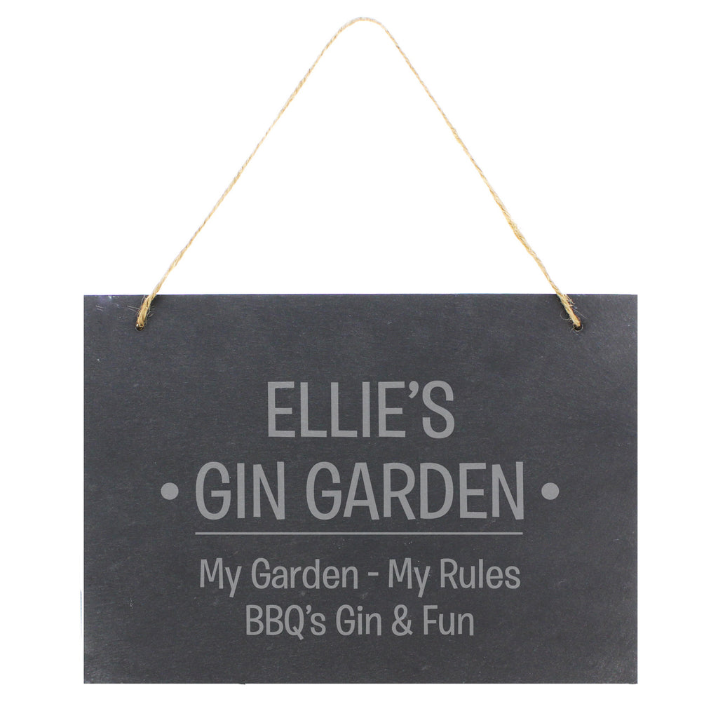 Personalised Large Hanging Slate Sign | Mother's Day Gift
