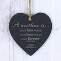 Personalised 'A Mother Is' Slate Heart Decoration | Hanging Decorations & Signs | Mother's Day Gift
