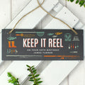 Personalised "Keep It Reel" Printed Hanging Slate Plaque | Sign | Inspired Creative Gifts