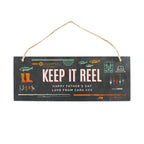 Personalised "Keep It Reel" Printed Hanging Slate Plaque | Sign | Inspired Creative Gifts