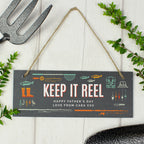 Personalised "Keep It Reel" Printed Hanging Slate Plaque | Sign | Inspired Creative Gifts