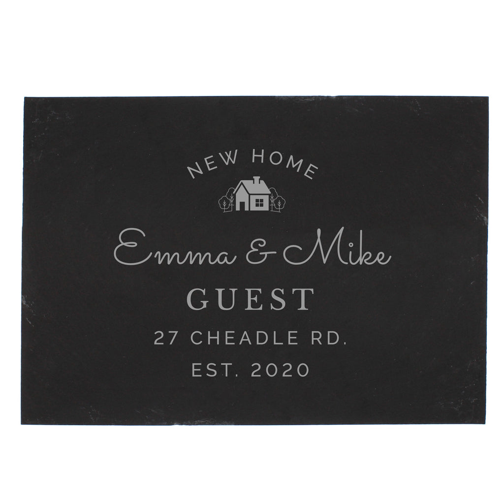 Personalised New Home Slate | Kitchen, Baking & Dining Gifts | Inspired Creative Gifts