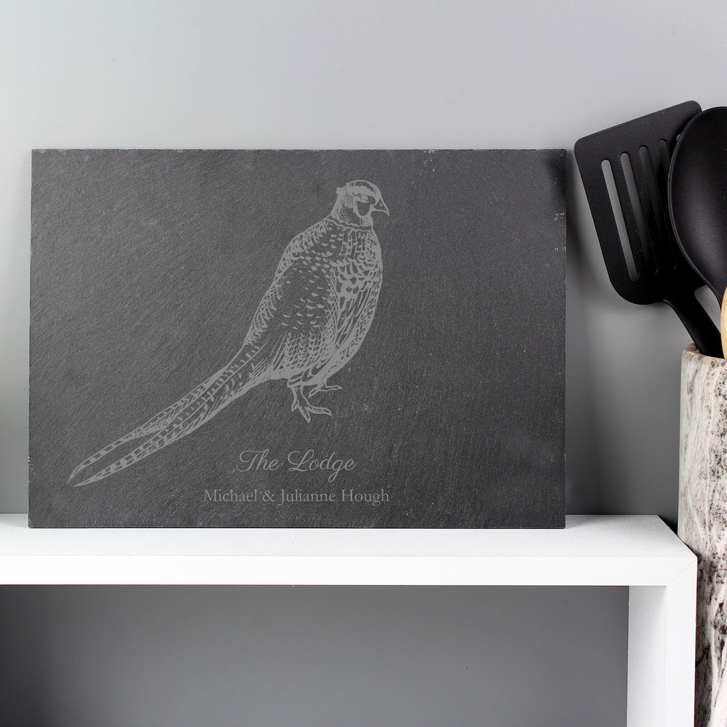 Personalised Pheasant Slate Placemat | Kitchen, Baking & Dining Gifts