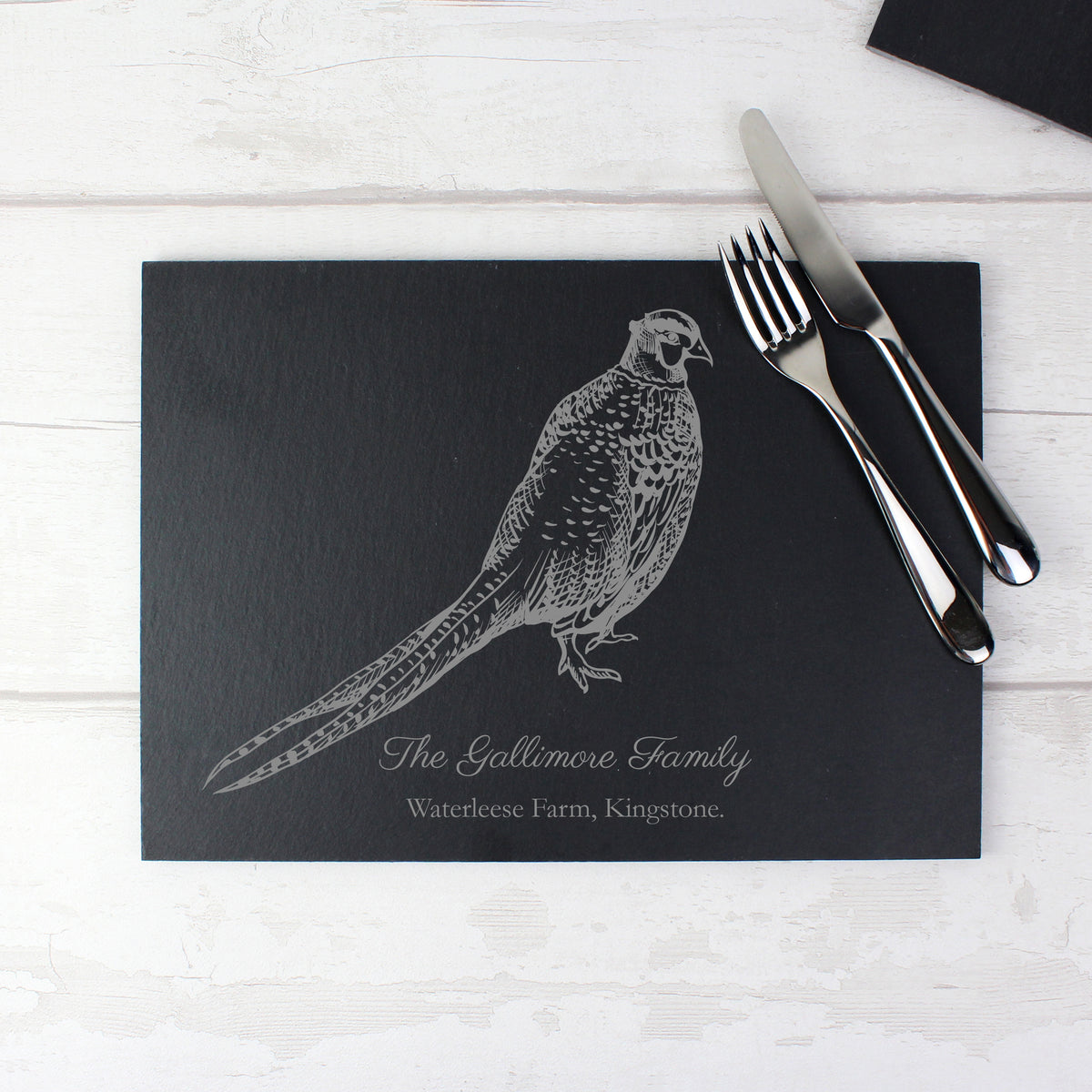 Personalised Pheasant Slate Placemat | Kitchen, Baking & Dining Gifts