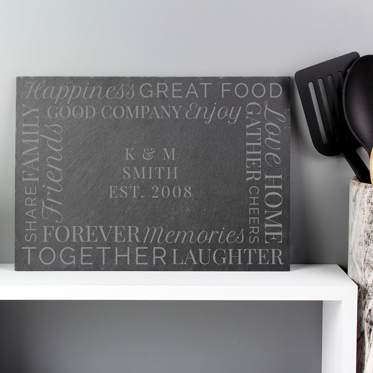 Personalised 'Together' Slate Placemat | Kitchen, Baking & Dining Gifts