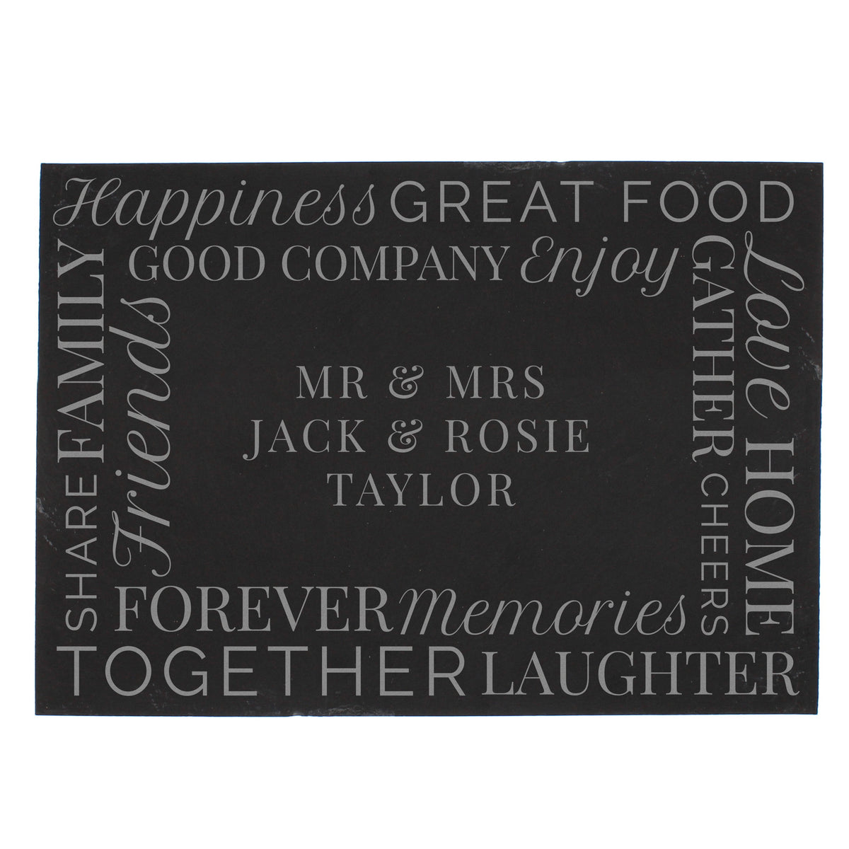 Personalised 'Together' Slate Placemat | Kitchen, Baking & Dining Gifts