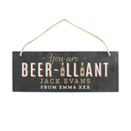 Personalised Beer-illiant Hanging Slate Plaque | Hanging Decorations & Signs | Inspired Creative Gifts