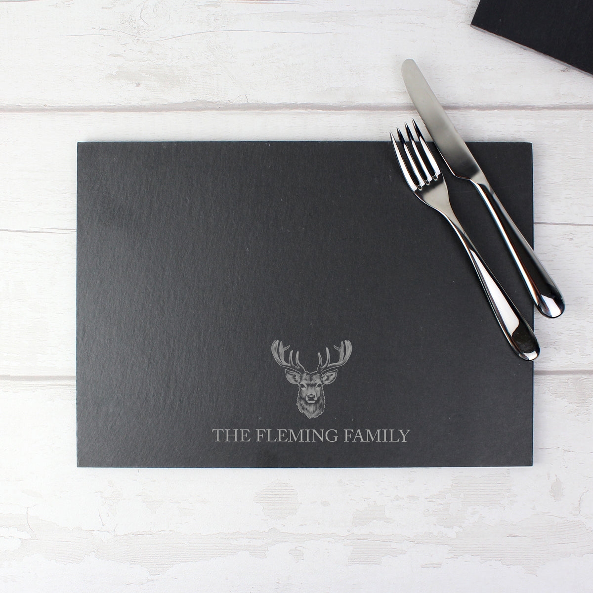 Personalised Stag Slate Placemat | Kitchen, Baking & Dining Gifts | Inspired Creative Gifts
