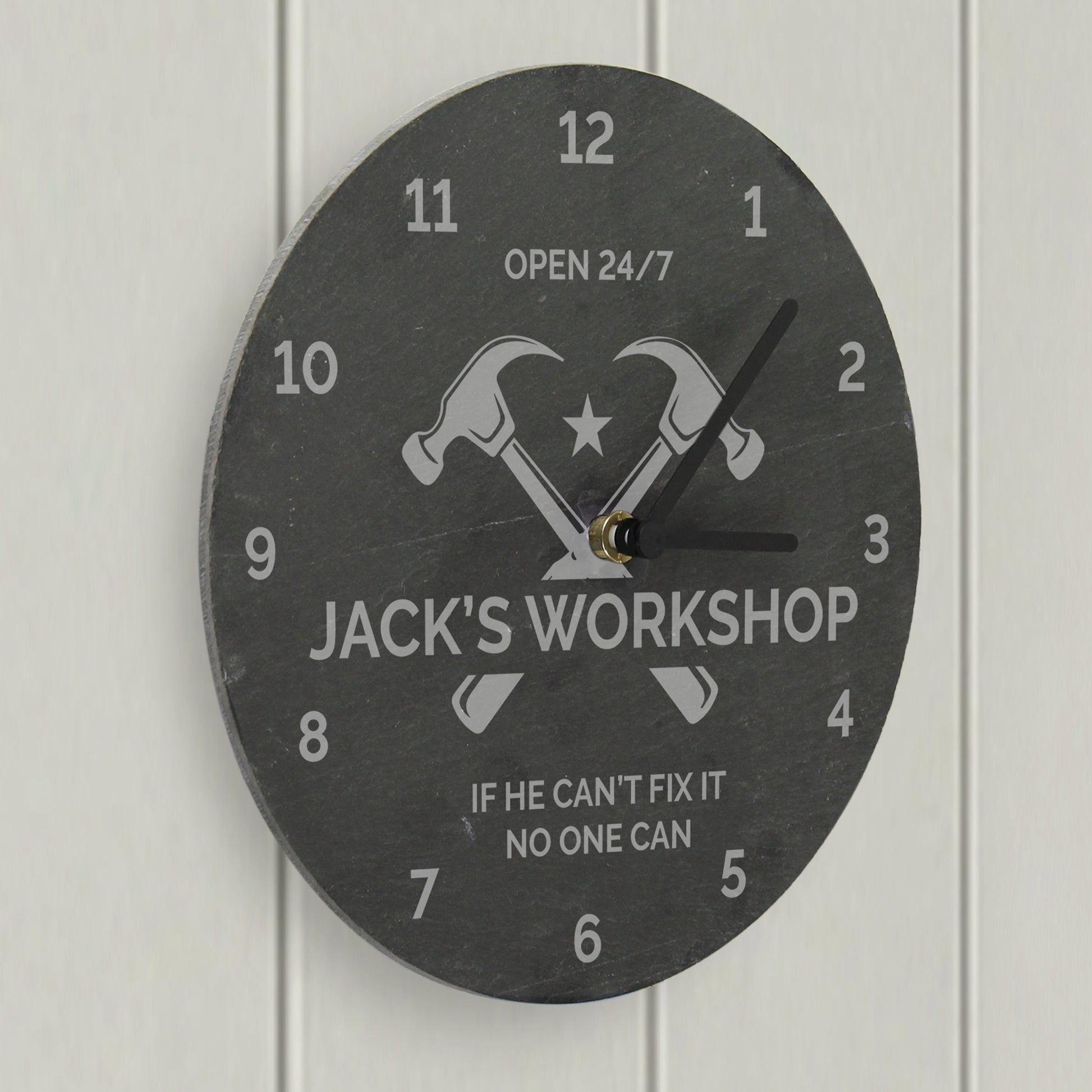Personalised Tools Slate Clock - Clocks & Watches - Inspired Creative Gifts