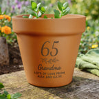 Personalised Big Age Terracotta Plant Pot