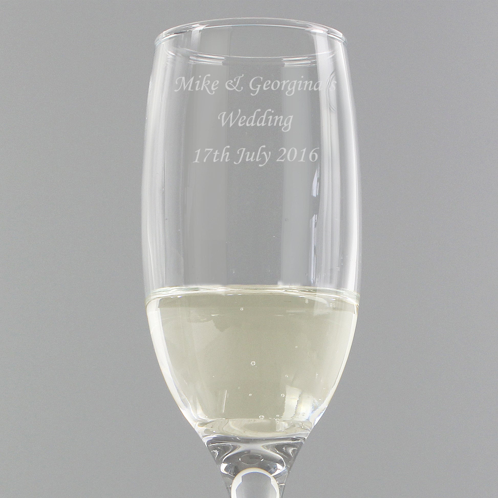 Personalised Traditional Toast Flute - Champagne Flute - Inspired Creative Gifts