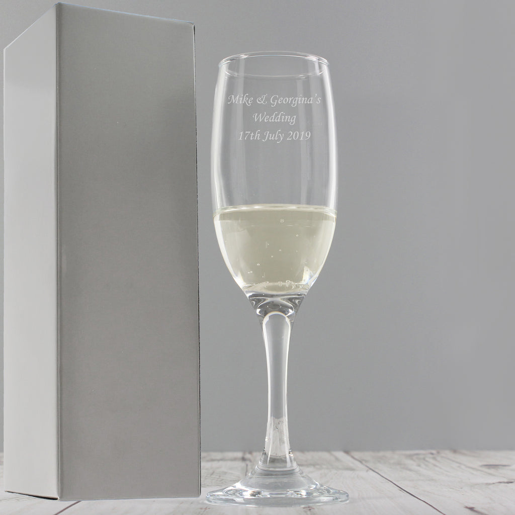 Personalised Traditional Toast Flute - Champagne Flute - Inspired Creative Gifts