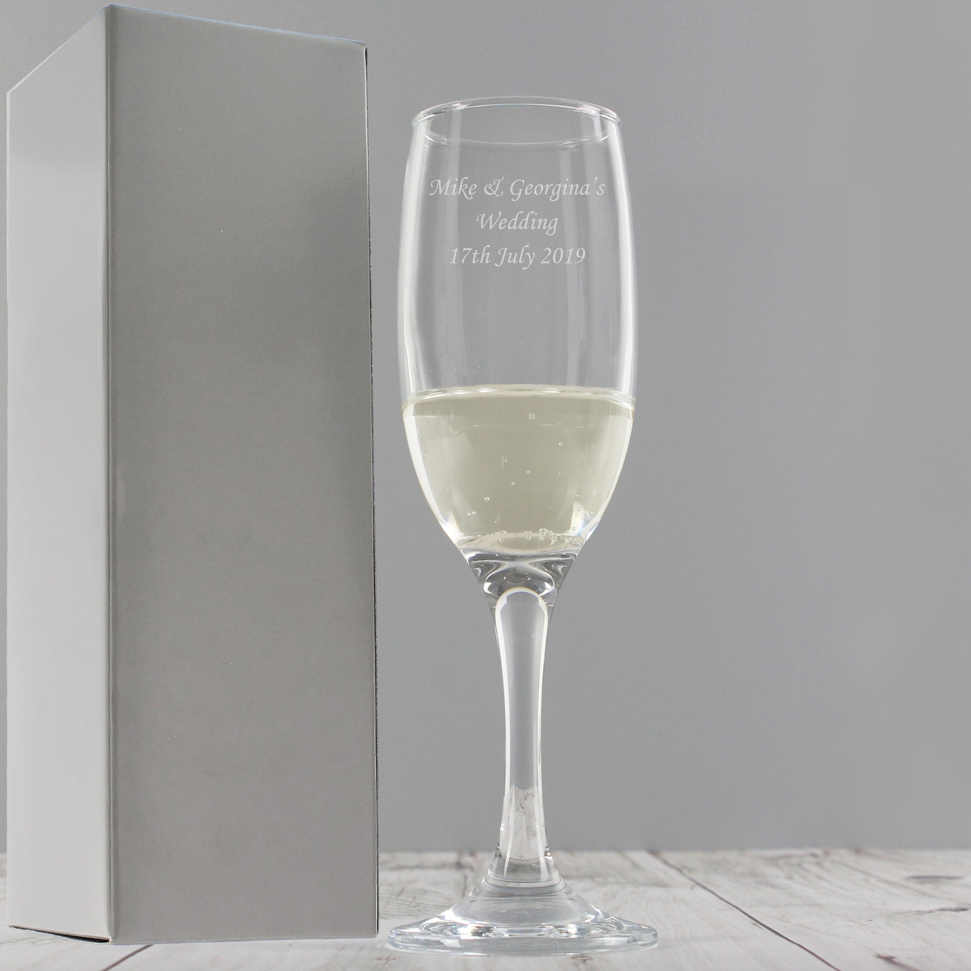 Personalised Traditional Toast Flute - Champagne Flute - Inspired Creative Gifts