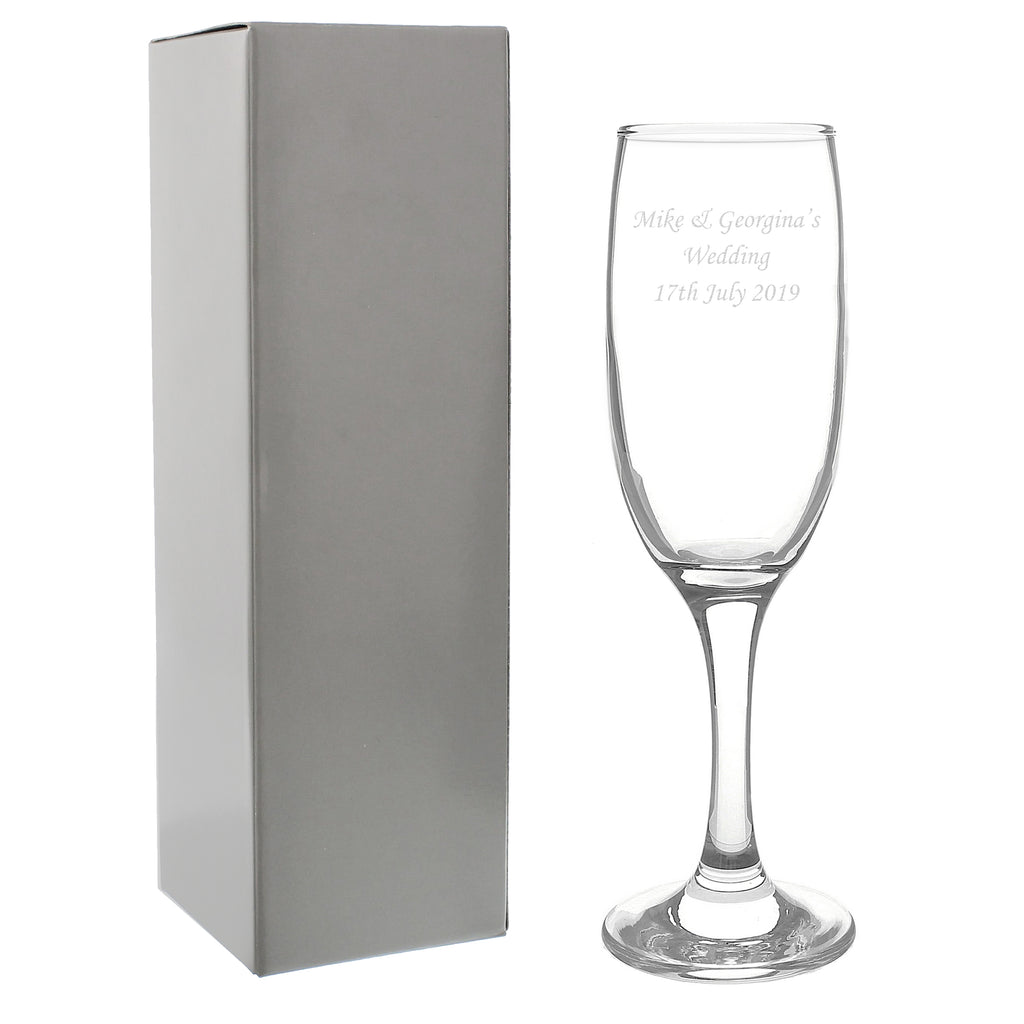 Personalised Traditional Toast Flute - Champagne Flute - Inspired Creative Gifts