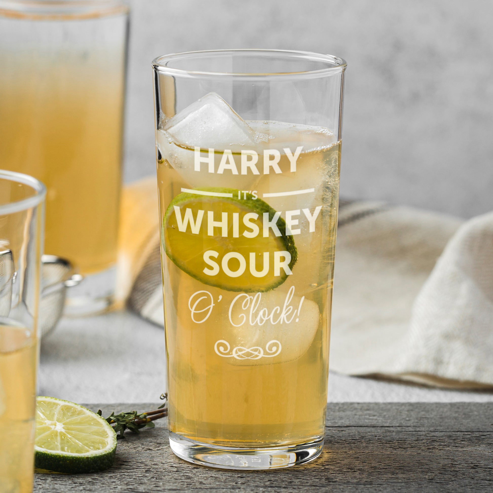 Personalised Its...OClock Hi Ball Glass - Glasses & Barware - Inspired Creative Gifts