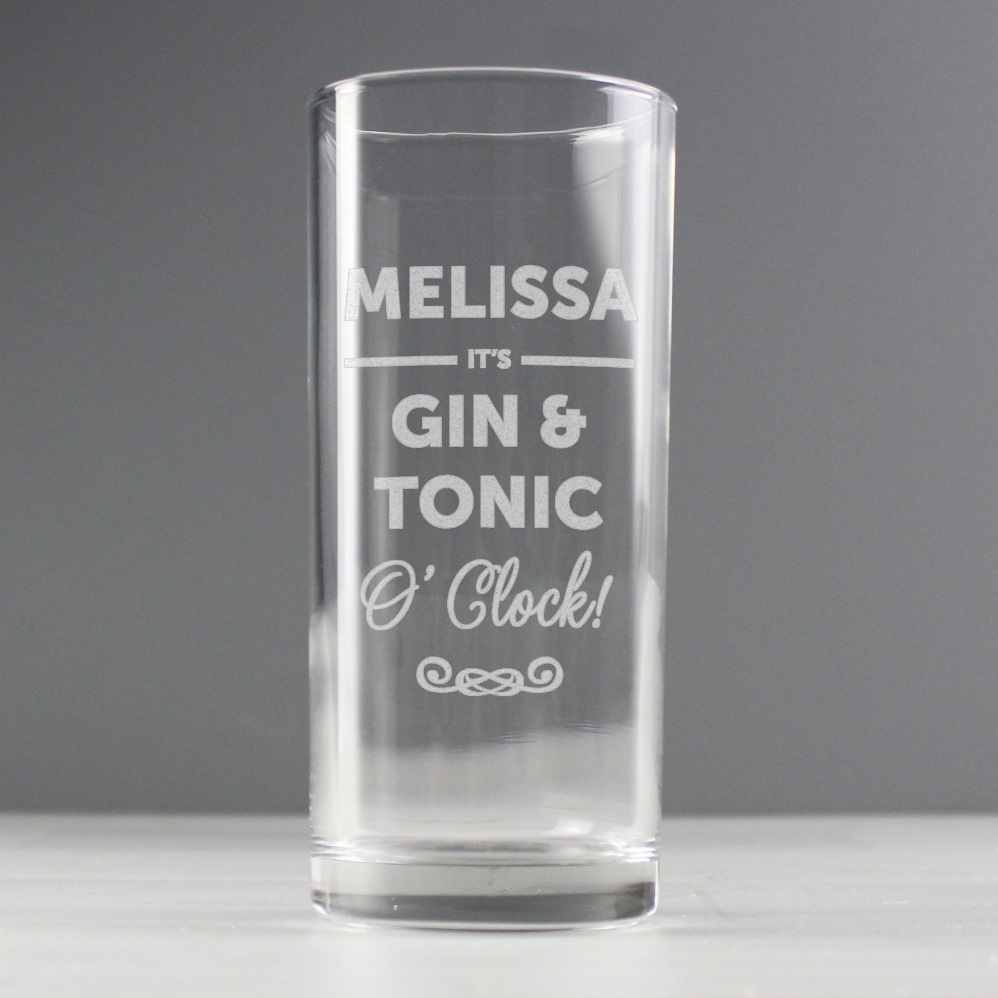 Personalised Its...OClock Hi Ball Glass - Glasses & Barware - Inspired Creative Gifts