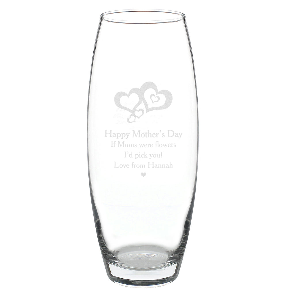 Personalised Love Hearts Bullet Vase | Vases