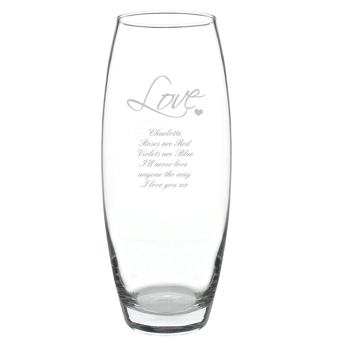 Personalised Love Bullet Vase | Wedding Gift