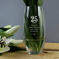 Personalised 25 Years Bullet Vase | Vases | Inspired Creative Gifts