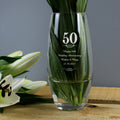 Personalised 50 Years Bullet Vase | Anniversary Gift