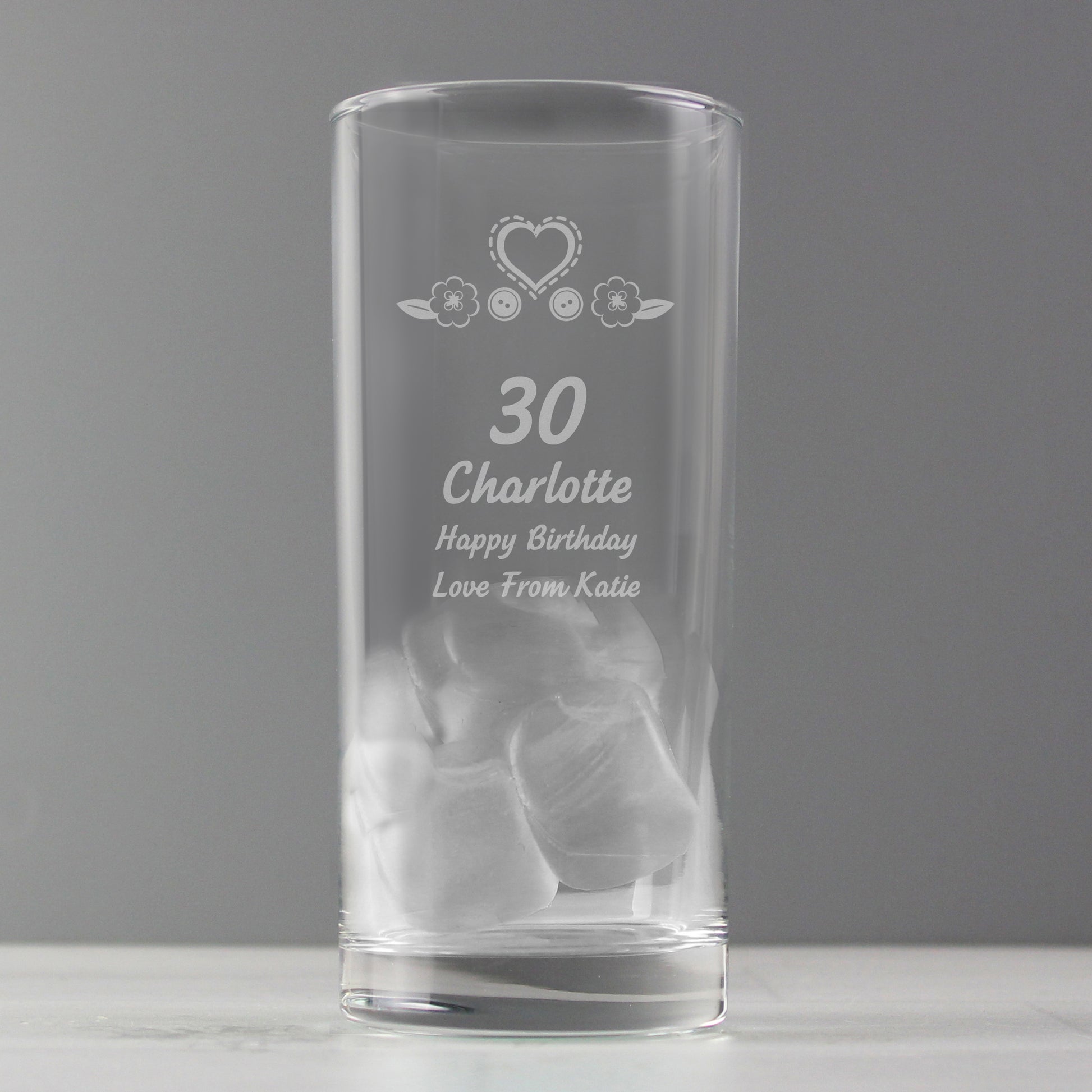 Personalised Birthday Craft Hi Ball Glass - Glasses & Barware - Inspired Creative Gifts
