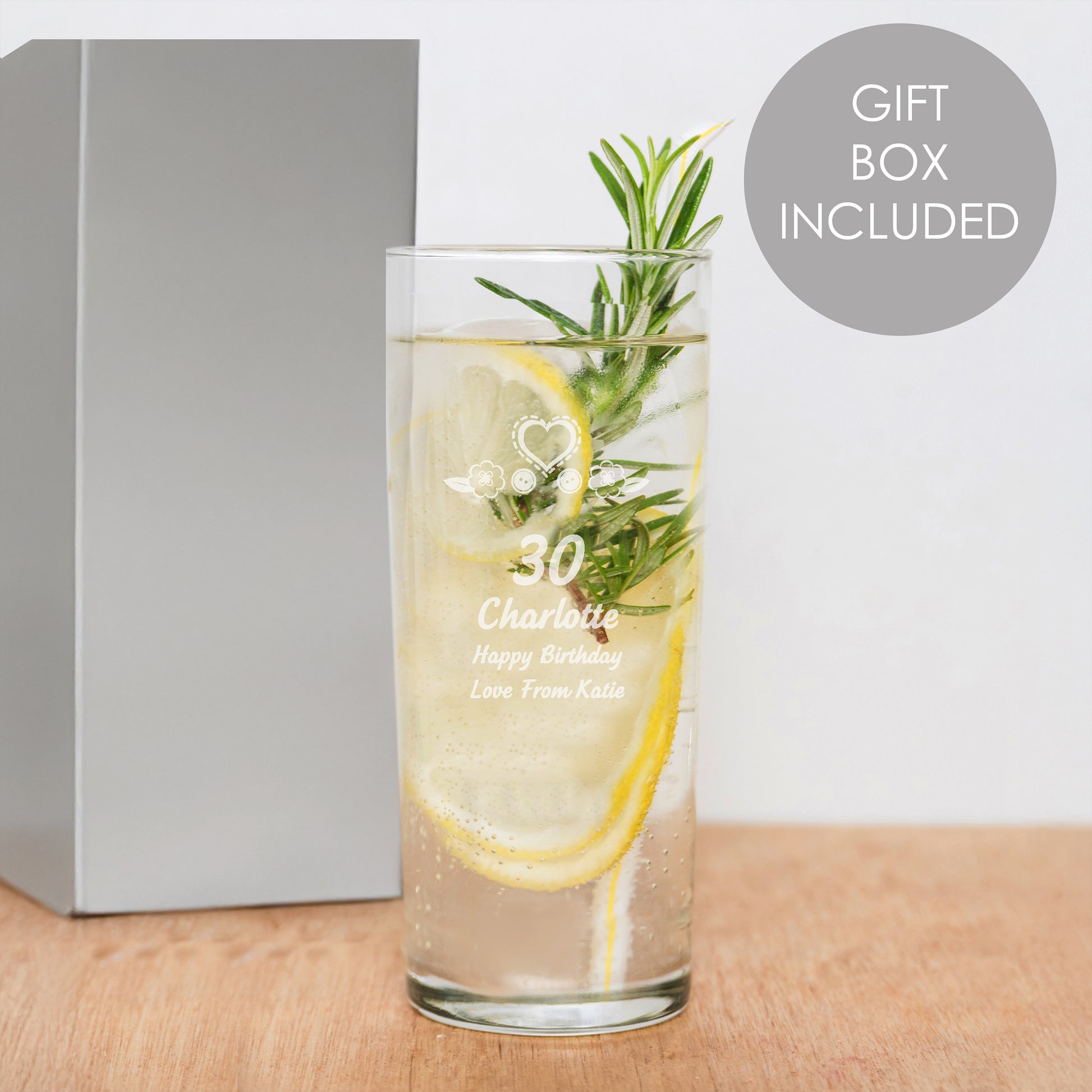 Personalised Birthday Craft Hi Ball Glass - Glasses & Barware - Inspired Creative Gifts