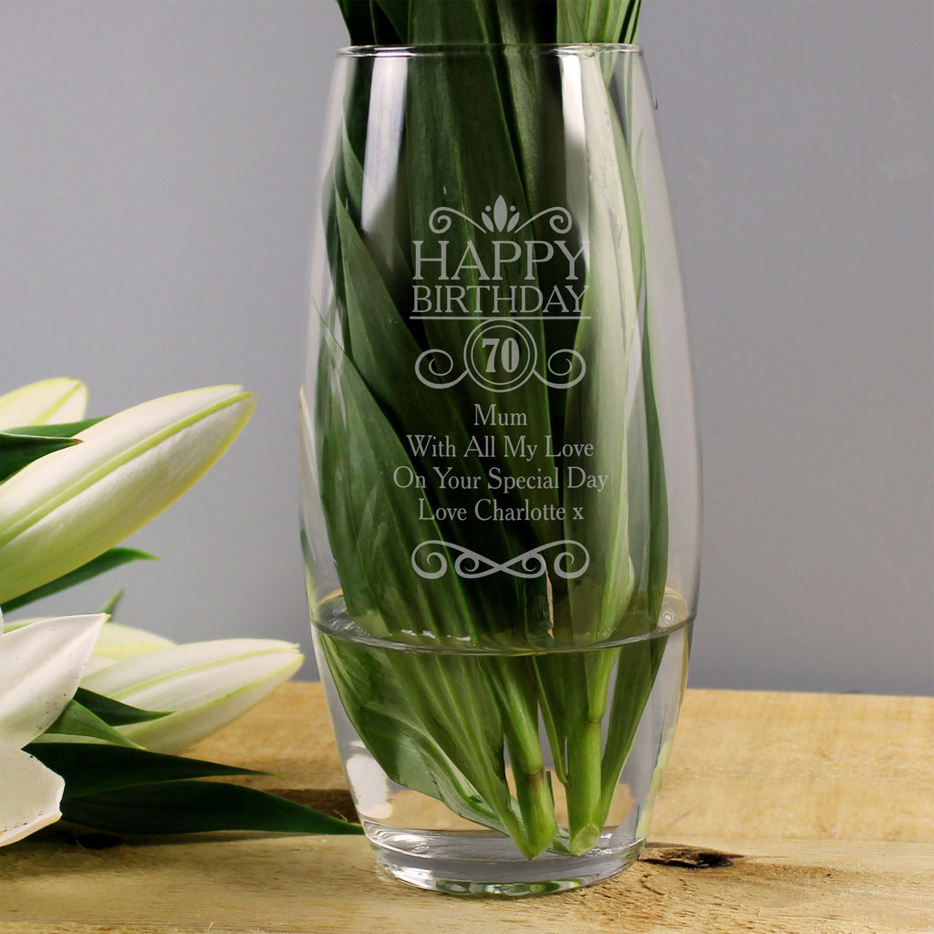 Personalised Birthday Bullet Vase | Vases