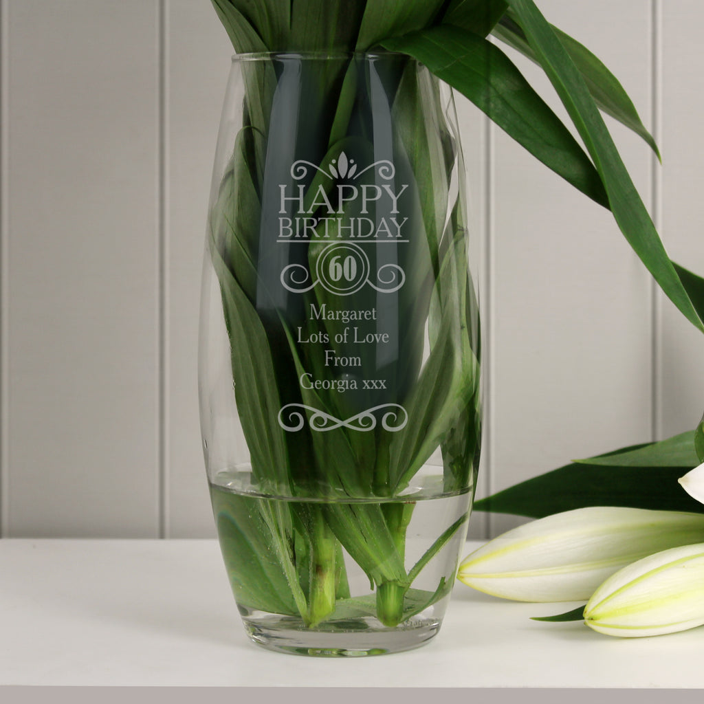Personalised Birthday Bullet Vase | Vases