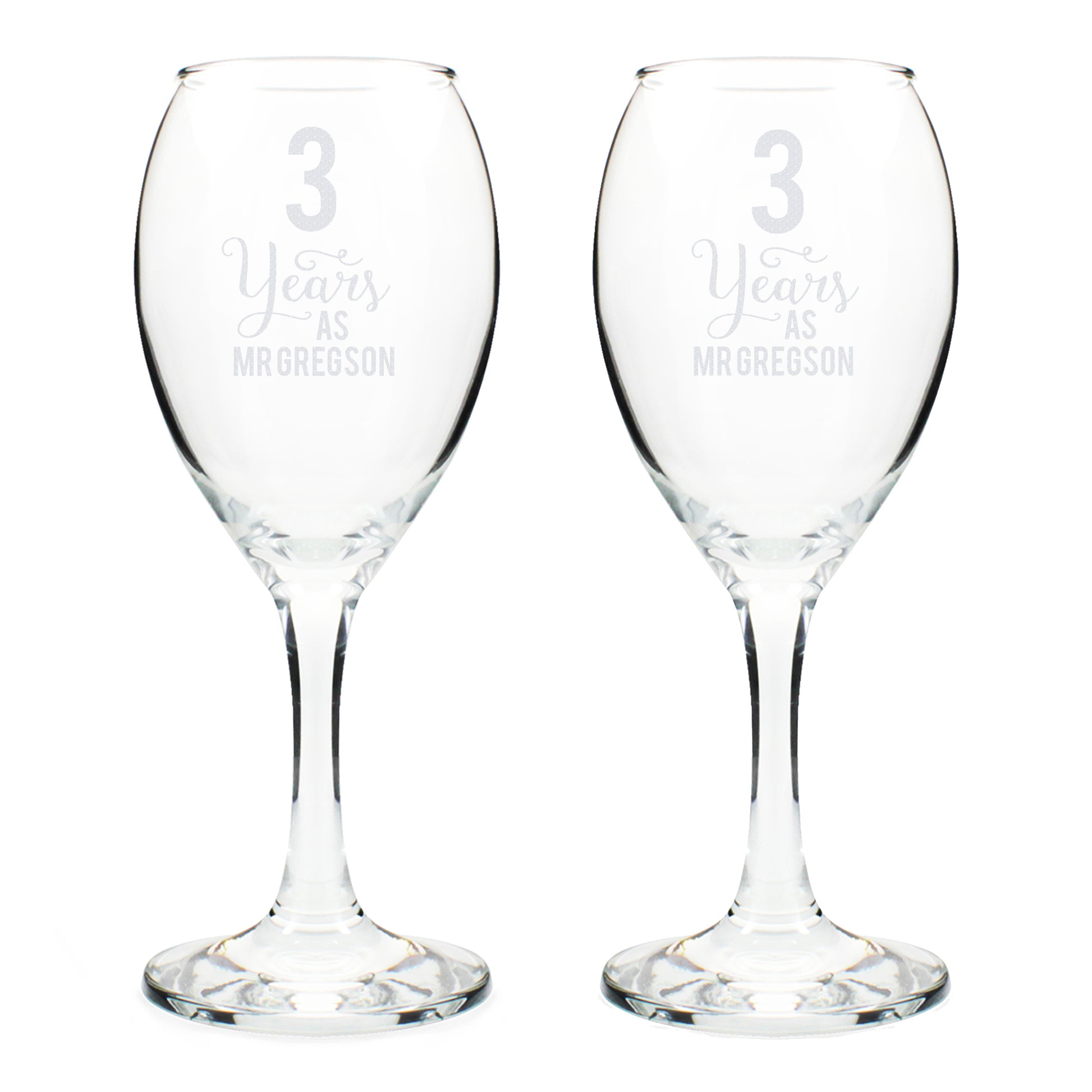 Personalised Years As... Wine Glass Set - Wine Glass - Inspired Creative Gifts