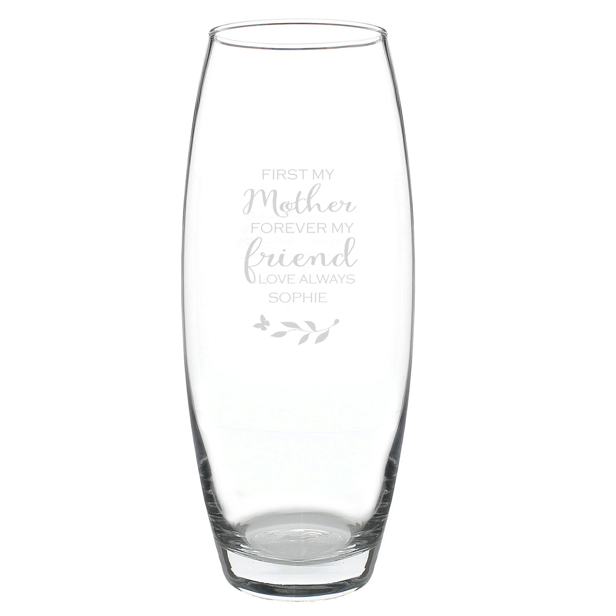 Personalised First My Mother Forever My Friend Bullet Vase | Vases | Mother's Day Gift