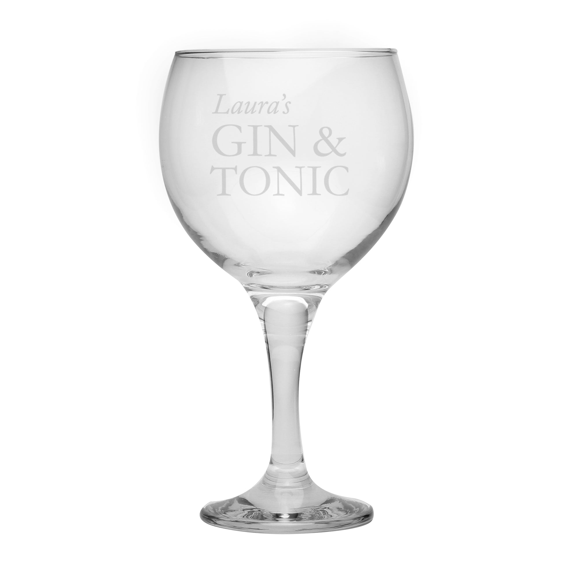 Personalised Gin & Tonic Balloon Glass - Wine Glass - Inspired Creative Gifts