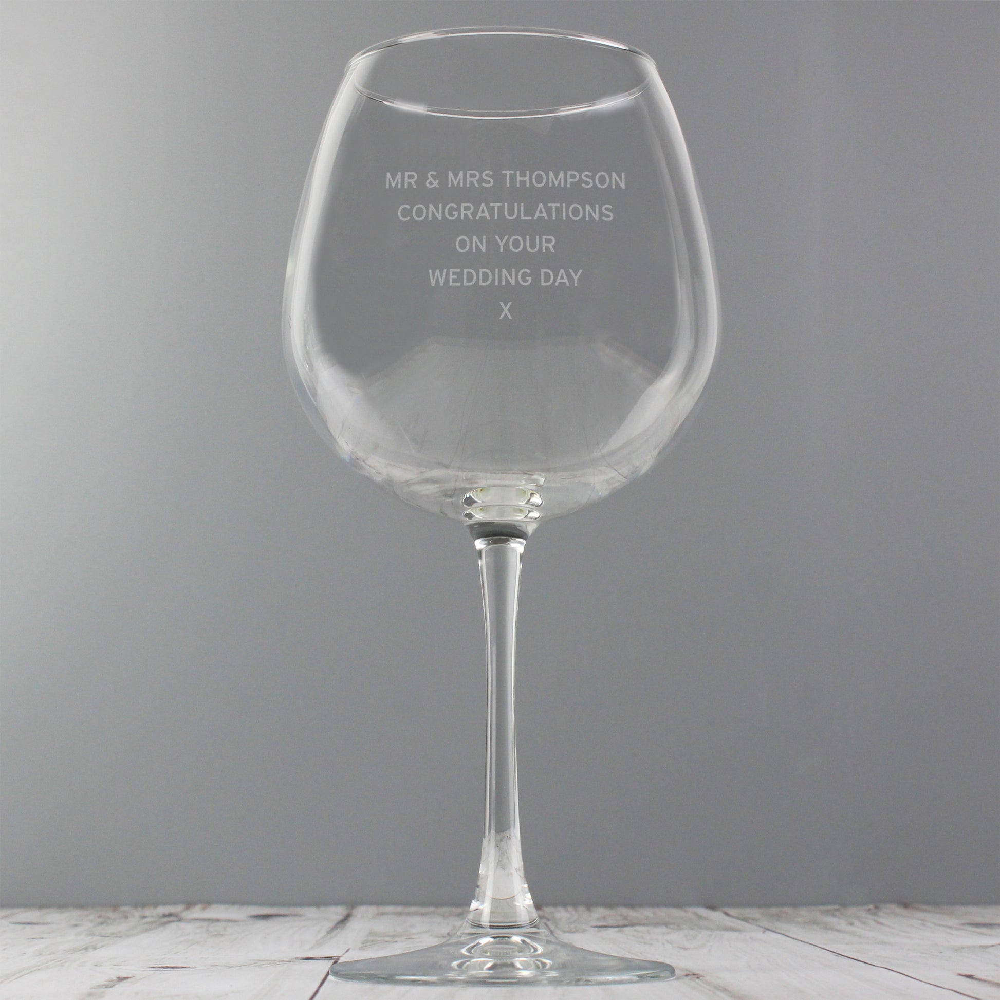 Personalised Bold Statement Bottle of Wine Glass - Wine Glass - Inspired Creative Gifts