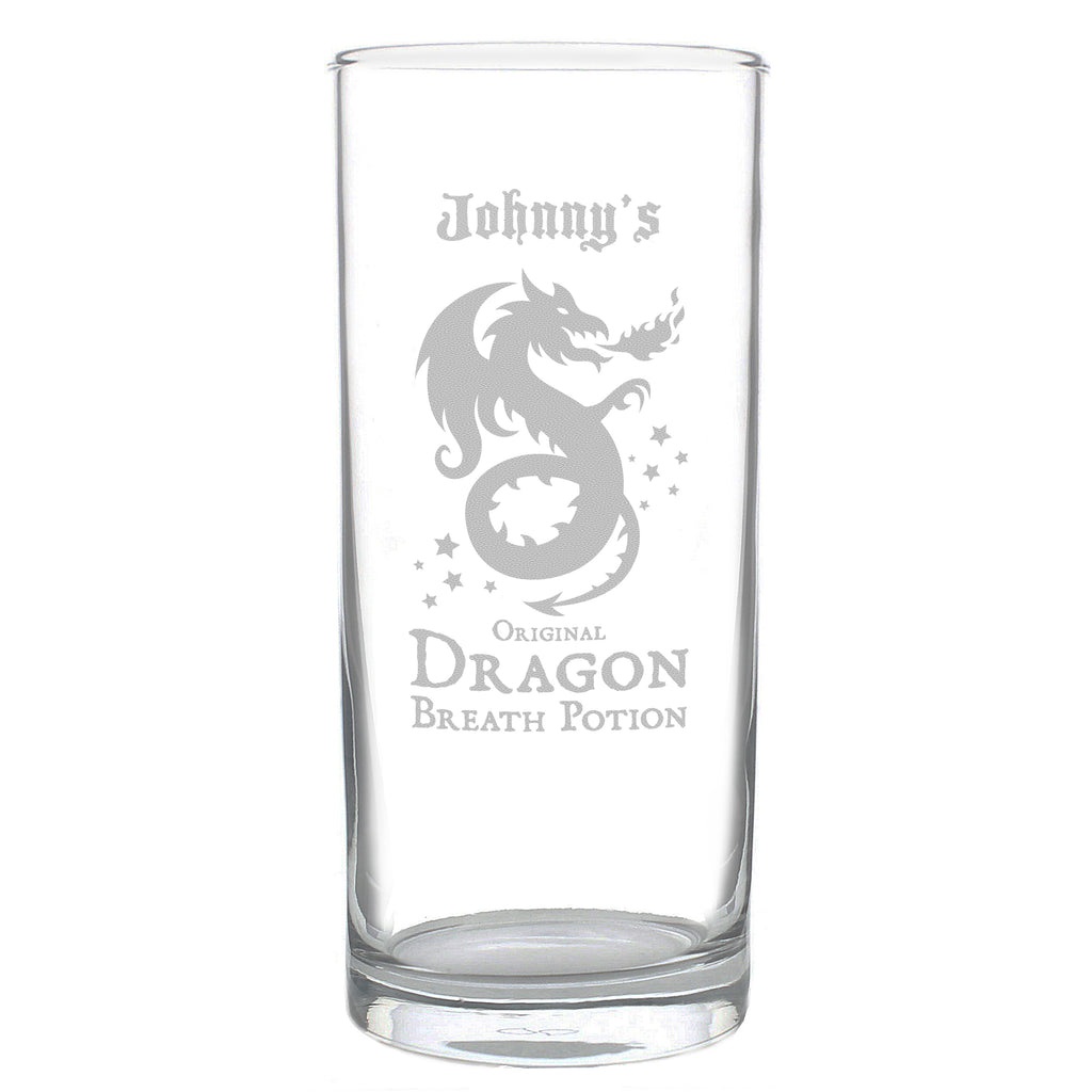 Personalised Dragon Breath Potion Hi Ball Glass - Glasses & Barware - Inspired Creative Gifts
