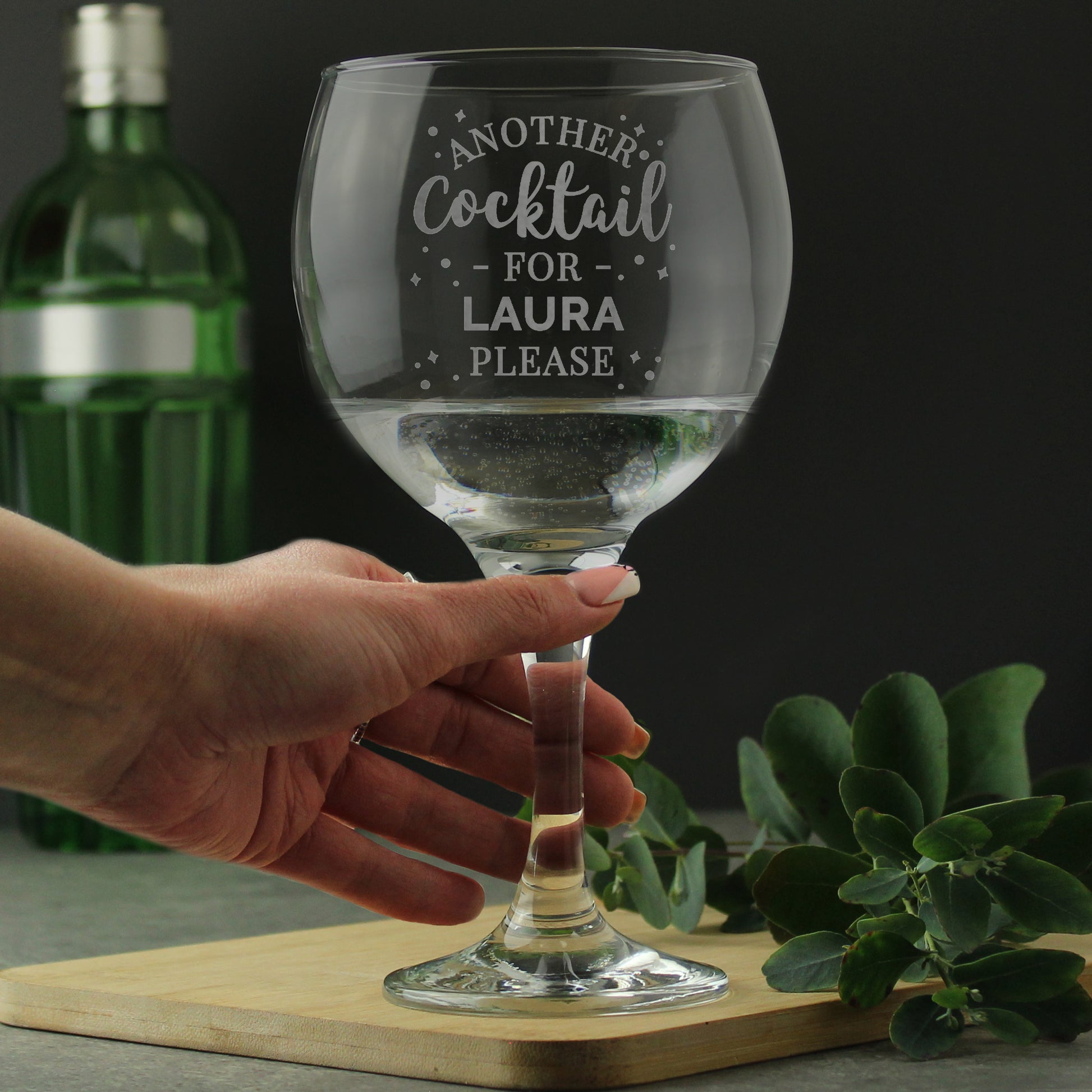 Personalised Another Cocktail Balloon Glass - Wine Glass - Inspired Creative Gifts