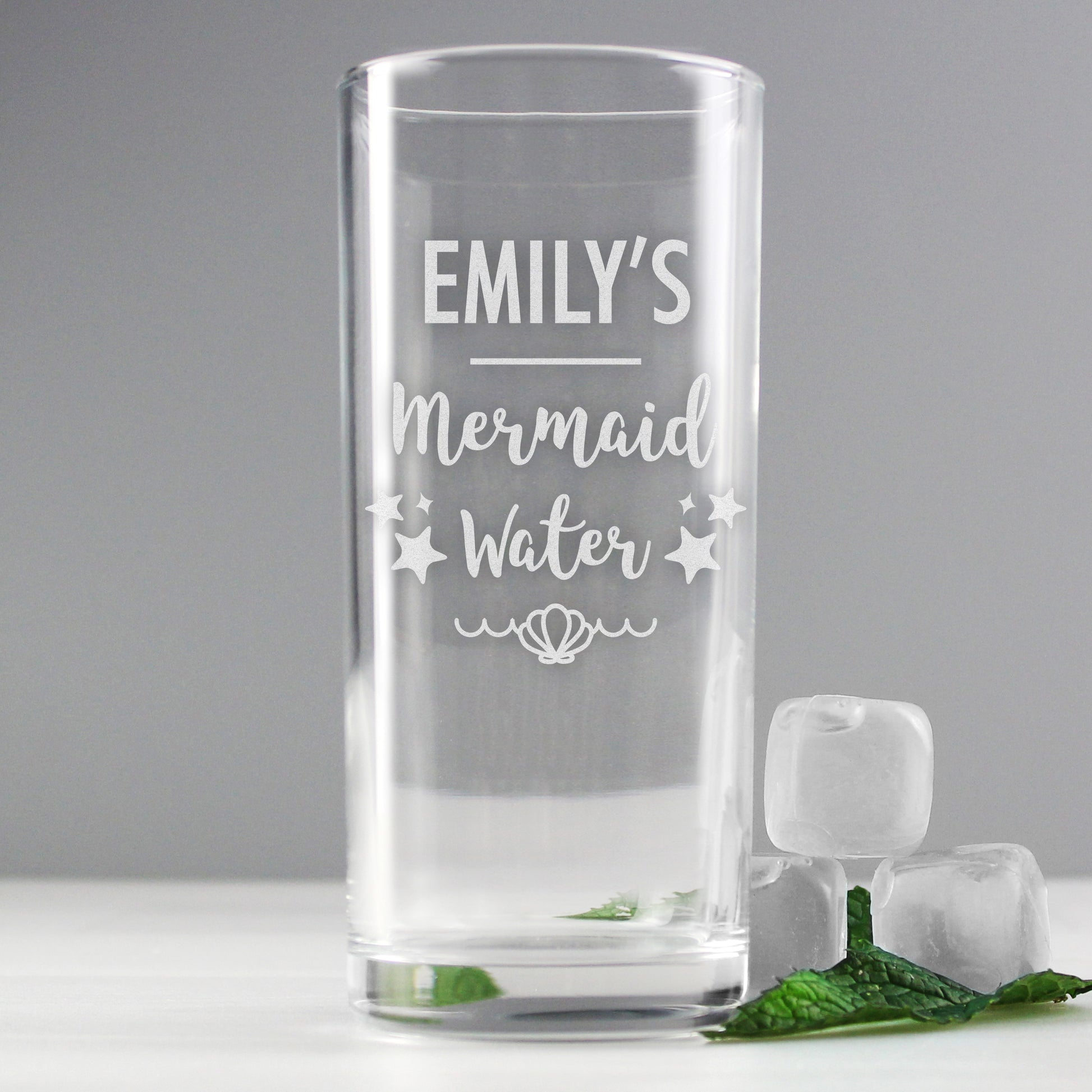 Personalised Mermaid Water Hi Ball Glass - Hi Ball - Inspired Creative Gifts