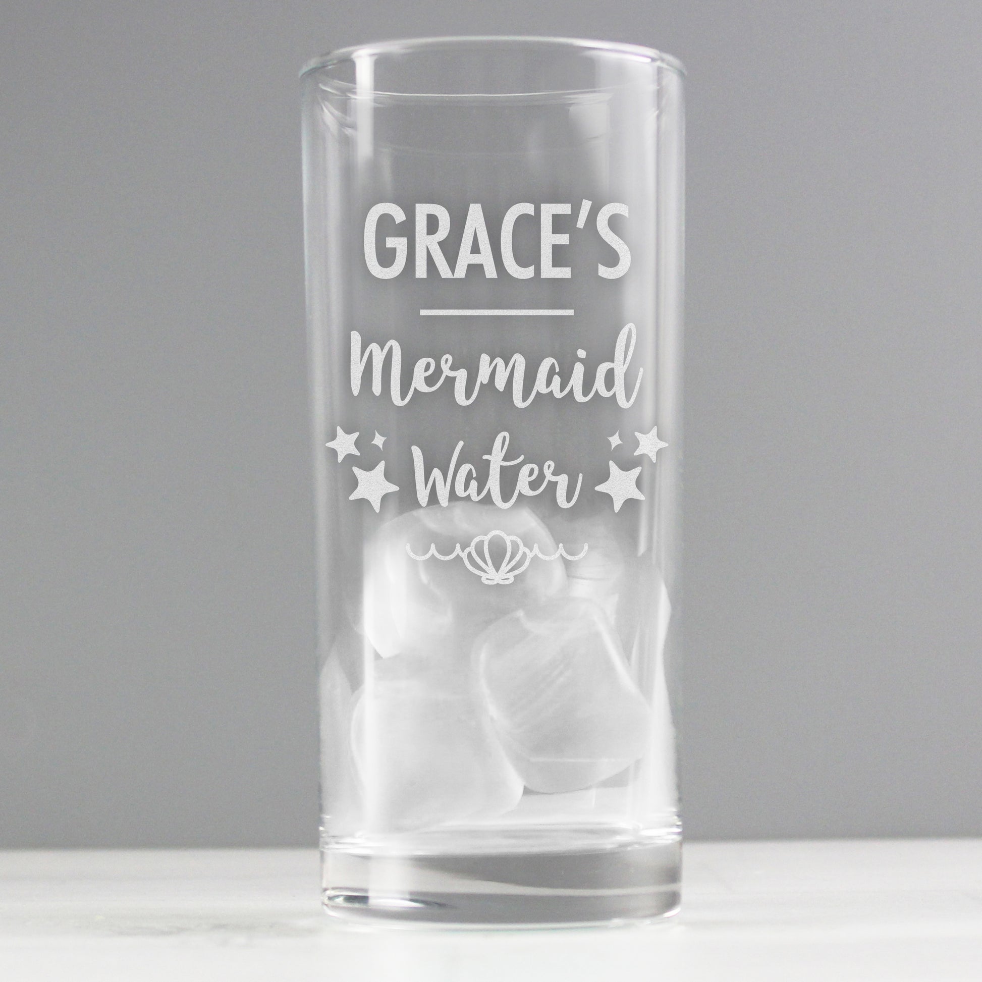 Personalised Mermaid Water Hi Ball Glass - Hi Ball - Inspired Creative Gifts