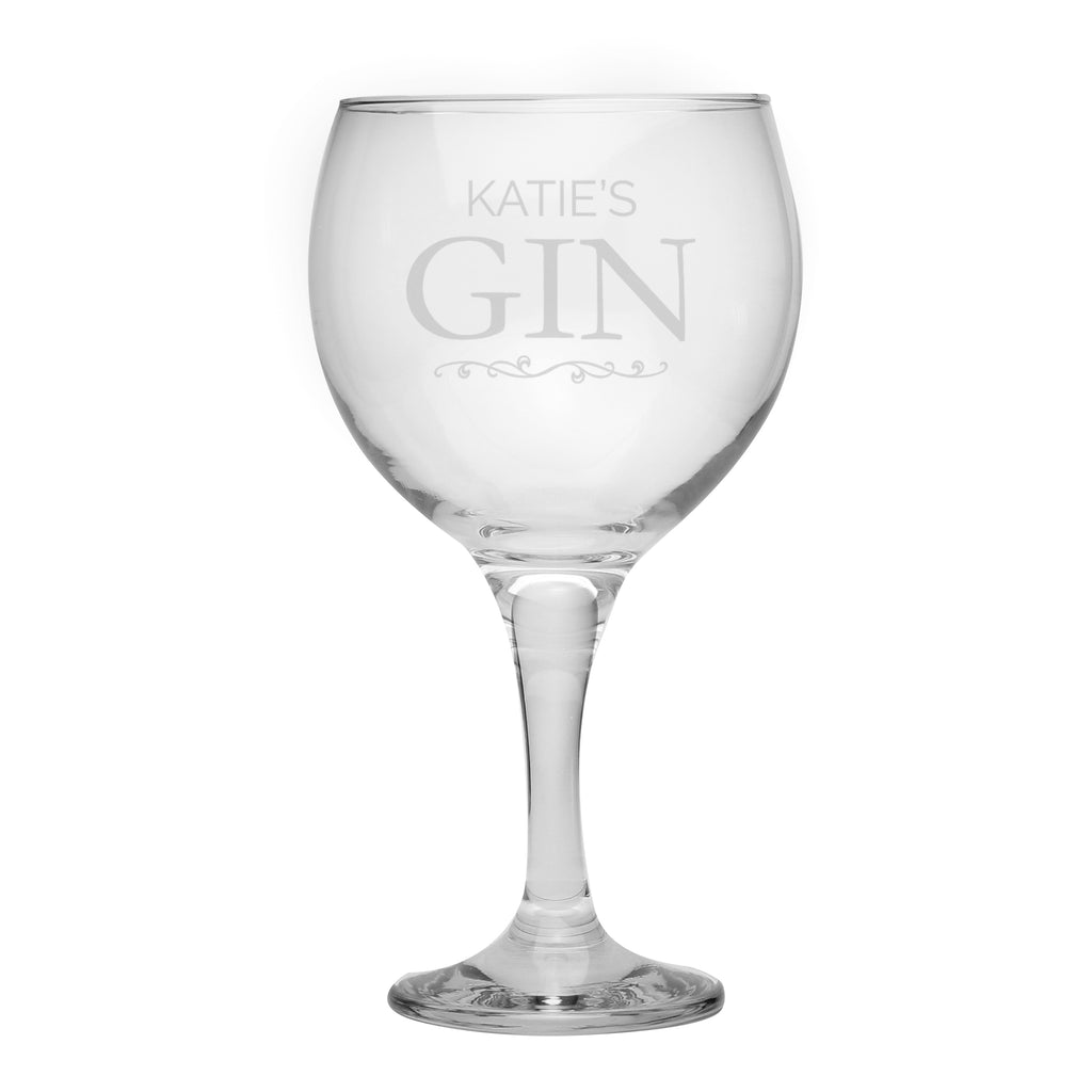 Personalised Gin Balloon Glass - Gin Glass - Inspired Creative Gifts
