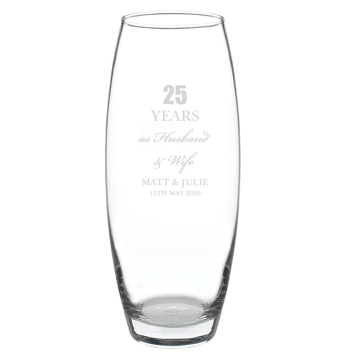 Personalised Anniversary Bullet Vase | Anniversary Gift