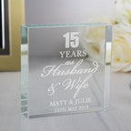 Personalised Anniversary Crystal Token | Ornaments | Inspired Creative Gifts